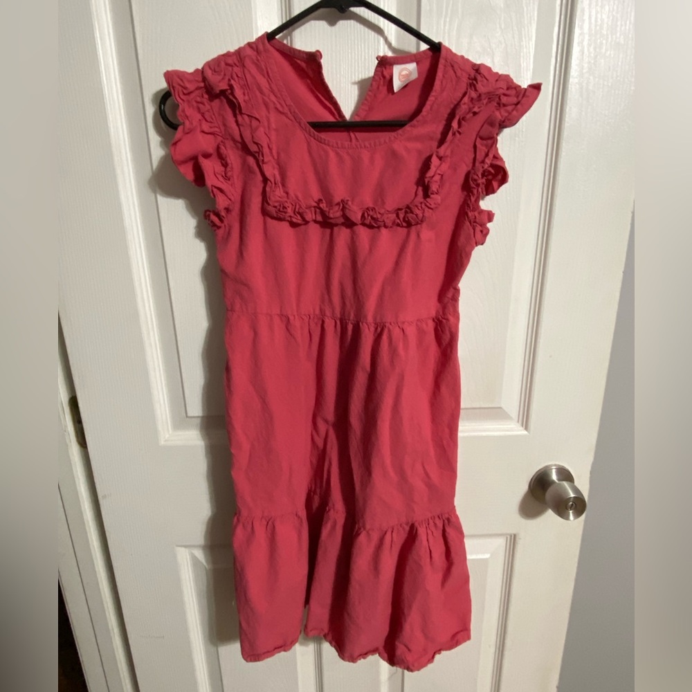 Coral knee length dress - youth size 10/12